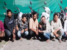 7 जुआरियों पर पुलिस की कार्रवाई, ₹2.01 लाख की सामग्री और 6 दोपहिया वाहन जब्त