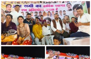 पूर्व विधायक चंद्रभान बारमते ने माँ दुर्गा की प्रतिमाओं व झांकियों का किया पूजन व स्वागत…झांकी विसर्जन के दौरान उमड़ा जनसैलाब…भक्तिमय हुआ वातावरण…अपने पूर्व विधायक को झांकी विसर्जन स्वागत मंच पर देख गदगद हुई जनता…